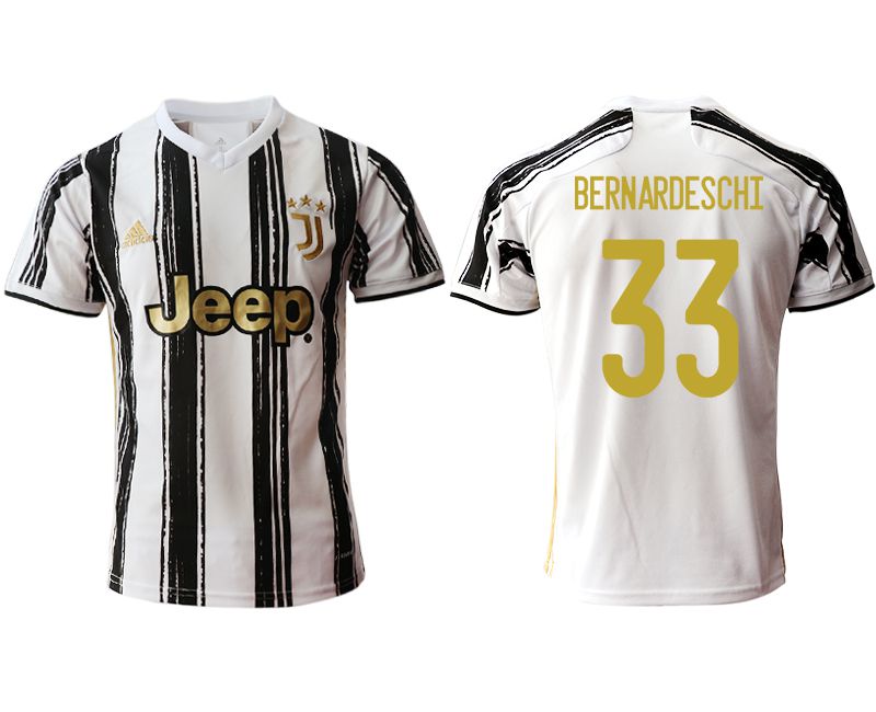 Men 2020-2021 club Juventus home aaa version #33 white Soccer Jerseys->juventus jersey->Soccer Club Jersey